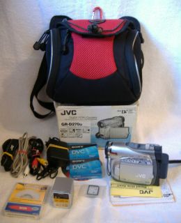 JVC Digital Video Camera GR D270U Plus Accessories