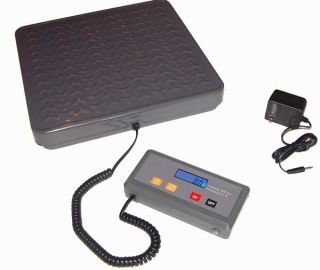 New 400 lb 180 KG Digital Shipping Floor Scale with AC Adapter 12x12