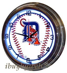 Retro Nostalgic 17 Blue Detroit Tigers Baseball MLB Neon Sign Wall