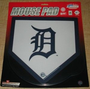 new detroit tigers mlb baseball homeplate mouse pad