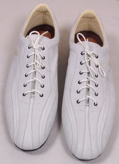 Testoni Shoes $540 White Logo Dimple Imprint Low Profile Trainers 13