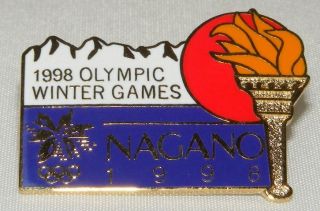  Olympic Collectible Logo Pin Nagano 1998 Olympic Winter Games