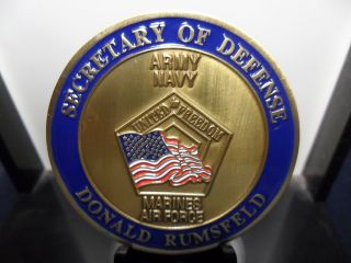 Secretary of Defense Donald Rumsfeld Challenge Coin