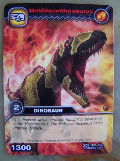 Dinosaur King Trading Card Metriacanthosaurus DKCG 008 160