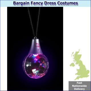 disco ball necklace multifunction light up includes multifunction