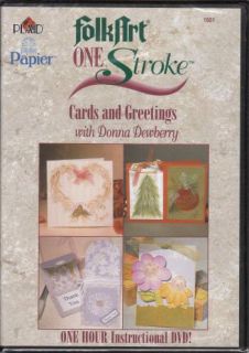 Donna Dewberry One Stroke Cards & Greetings 1hr Instructional DVD Folk