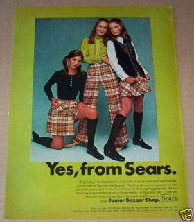 1969 Susan Dey  Junior Bazaar Clothing Vintage Ad