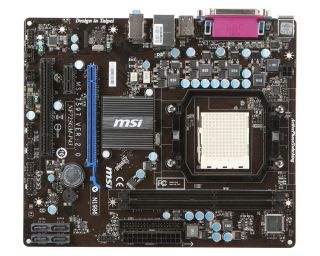 MSI Motherboard NF725GM P43—May Need Repair—Includes Quad Core CPU