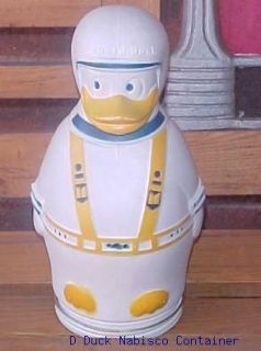 Donald Duck Nabisco Wheat Puffs Cereal Container 1966