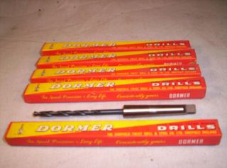 Lot of 5 Dormer Drill 11 x 6 XL HS 1 Taper Shank