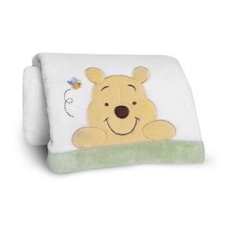 Disney Baby Peeking Pooh and Friends Embroidered Boa Blanket