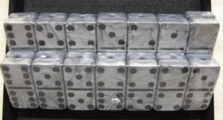 Dominoes Jumbo New Silver Color Dominoes D6 J Free SHIP 1 2 inch Thick