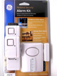 ge 51107 wireless door window alarm chime system kit