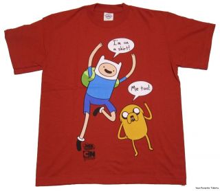 Licensed Adventure Time Finn IM on A Shirt Jake Me Too Bubbles Kids