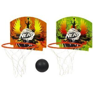 Hasbro Nerf Door Or Wall Mount Mini Basketball Complete Set Hoops Nets