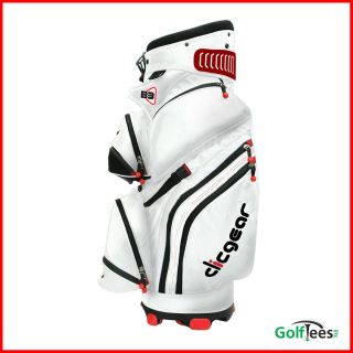  Golf Cart Bag White 14 Way Dividers Lots of Features CGB3 Wht