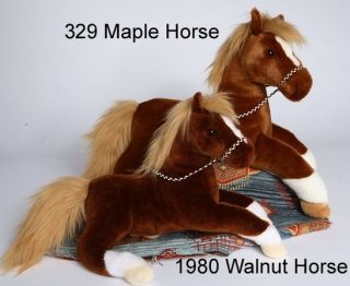 One Horse Walnut Douglas Plush Golden Appaloosa Horse 12 Stuffed