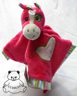 Pink Horse Snuggler Baby Blanket Douglas Cuddle Plush Toy Stuffed