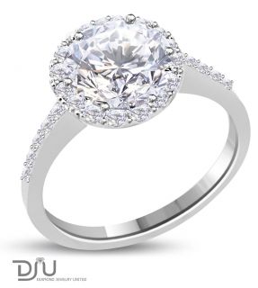 02 Ct G SI2 Round Diamond Solitaire Ring 14k w Gold