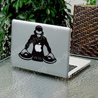 DJ Scratch Spin Mixer Player CDJ Sticker Decal for Apple MacBook Pro