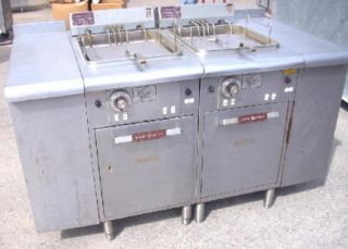 DOUBLE ELECTRIC DEEP FAT FRYERS ( BY GENERAL ELECTRIC)