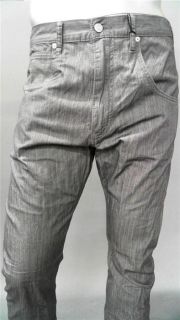 DL1961 Premium Denim Mens 33 Skinny Dress Pants Gray Solid Slacks