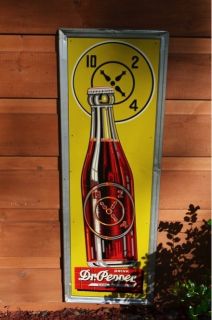 Vintage 40s Dr Pepper Cola Drink Red Brick 10 2 4 Sign Super RARE