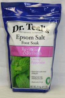 Dr Teals Revitalize REFRESH Cooling Peppermint Epsom Salt Foot Soak