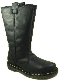 New Dr Martens Mens Owen Black Polished Laredo Boots US 12