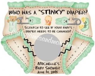  Baby Shower Party Favor Scratch Off Diaper Game Cards