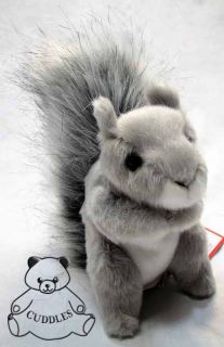  Squirrel Plush Toy Stuffed Animal Realistic Douglas Grey Small BNWT