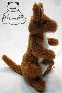  Kangaroo with Baby Joey Plush Toy Stuffed Animal Douglas Cuddle BNWT S
