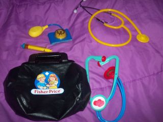 Fisher Price Docter kit pretend play docter Fisher Price 1987 4 piece