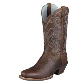 Ariat Womens Legend Leather Cowboy Western Boots Brown Oiled Rowdy