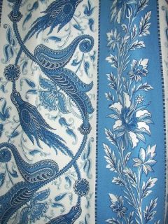  Victorian Chic Bird Floral Toile Drapes Curtains 5 Pieces