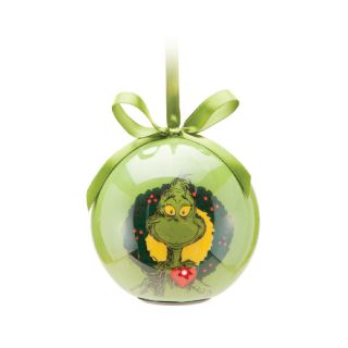 Dr Seus The Grinch Two Sided LED Light Ball Christmas Holiday Ornament