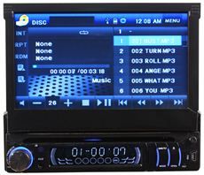 Diesel Audio NS AUTO7 7 in Dash Flip Up DVD Player Car Stereo