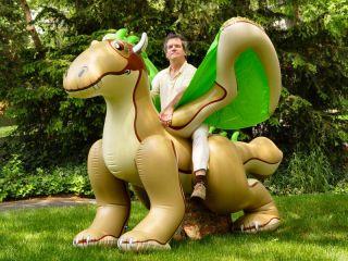 Inflatable Dragon 9 Feet Long Blow Up Toy Collectible