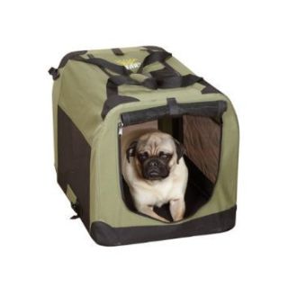 Guardian Gear Nylon Steel Soft Sided Dog Crate X Small Sage Green