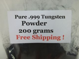  Tungsten Metal Element Powder 200 grams Dog Ear Tipping Science