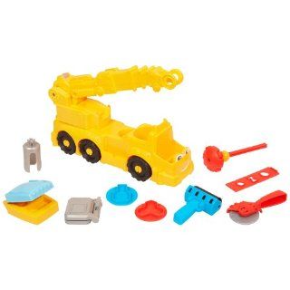 Diggin Rigs Power Crane Play Doh Set Includes Tools Molds Stamper etc