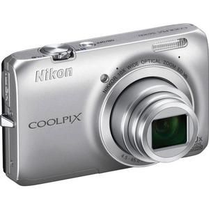 Nikon Coolpix S6300 Digital Camera Silver Kit 16MP USA
