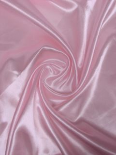 Polyester Satin Dress Lining Fabric Yardage Baby Pink