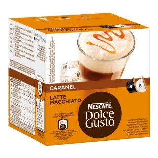 Nescafe Dolce Gusto Caramel Latte Macchiato 8 Caps 4 Coffee 4 Milk
