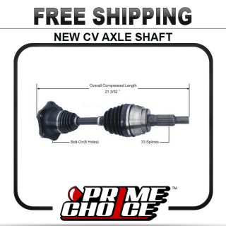 Complete CV Joint Axle Shaft Assembly Front Left Driver or Right