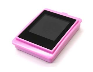 Pocket Album LED Keychain Digital Photo Viewer Silver Pink
