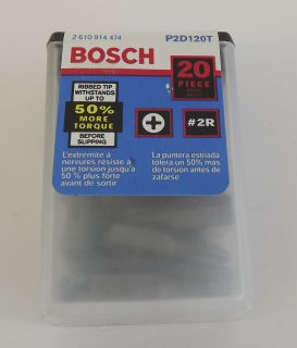 New Bosch 2R Drywall Phillips Screw Bit 20 Piece Pack