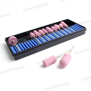 12x Nail Art Electric Files Drill Sanding Bands Bits Replacement Kit