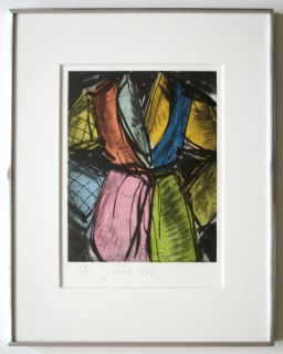 Jim Dine 1992 Bill Clinton Robe Woodcut Hand Signed Numbered Ltd Ed of
