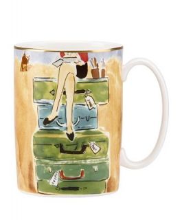 kate spade new york Drinkware, Illustrated World Traveler Mug